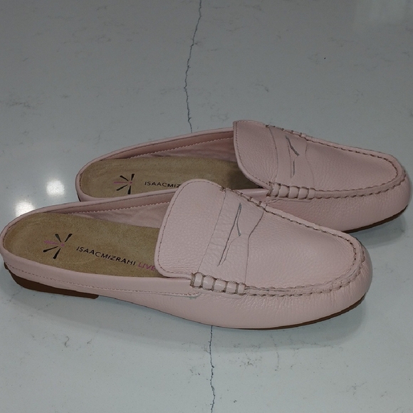 Isaac Mizrahi Pink Flats Slip-On Loafers Pink Sz 8.5 New Without Tag Or Box - Picture 1 of 7